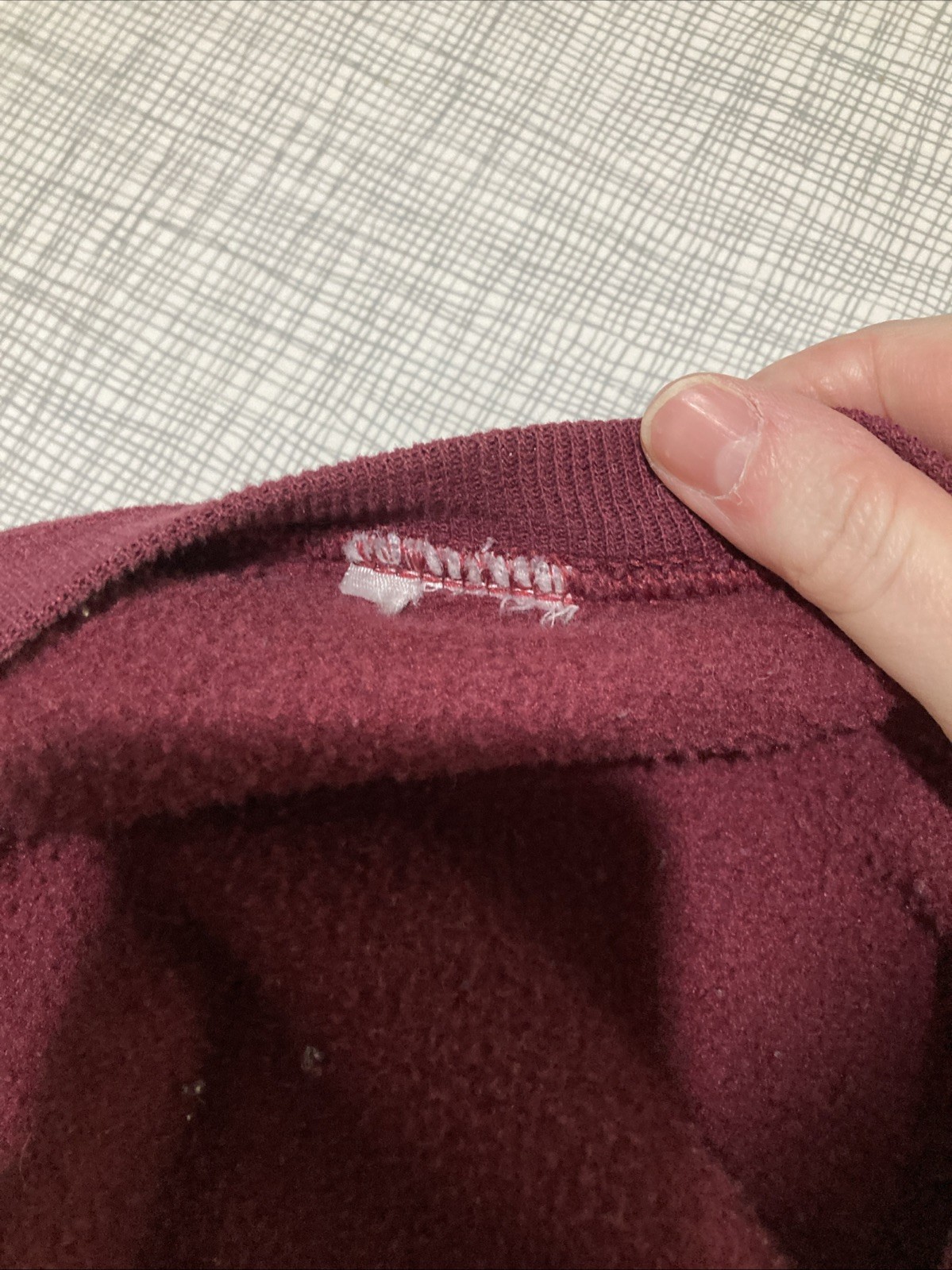 Vtg 90s Grandmacore Fall Leaves Sweatshirt Maroon Burgundy Crewneck Oversized XL