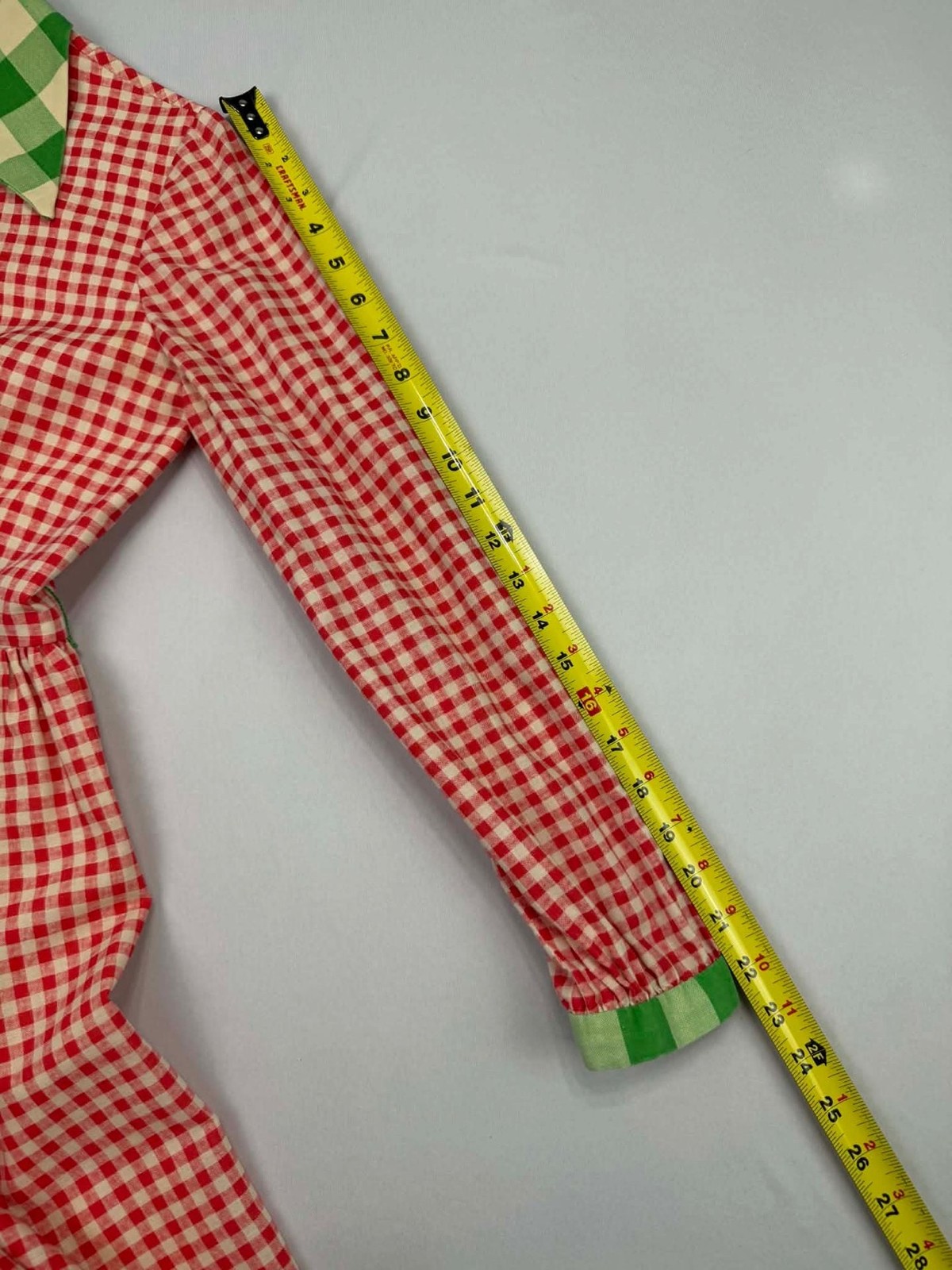 Vintage Oscar de la Renta Boutique Joseph Magnin Gingham Shirt Dress
