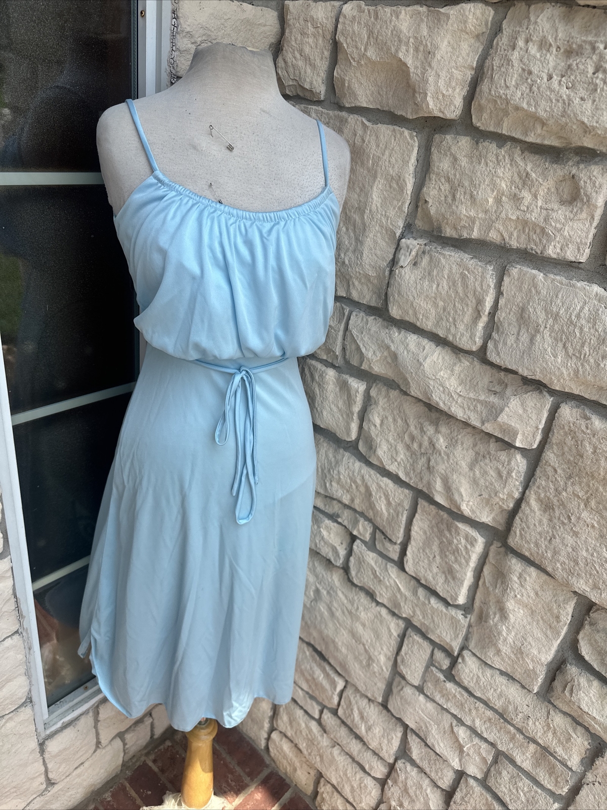 Vintage Union Made 70s dress spaghetti straps size small
