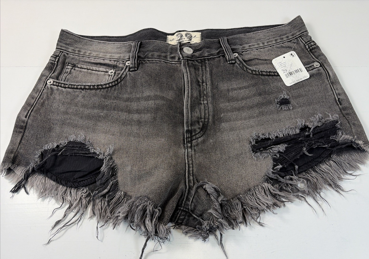 Free People x We the Free Cutoff Short Black Size 29