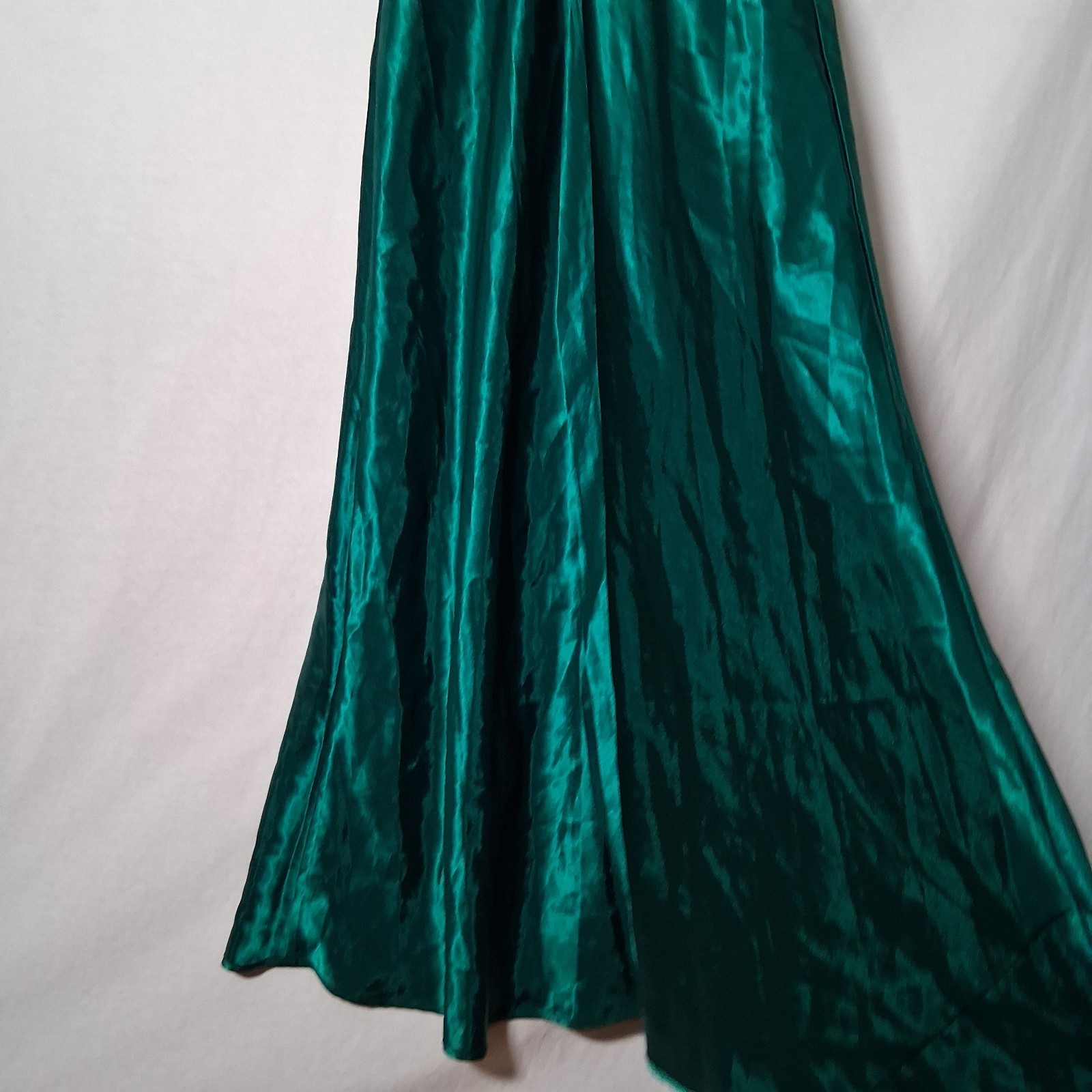 Vintage 1990s Victorias Secret Nightgown Small Emerald Green Lace Satin Intimate