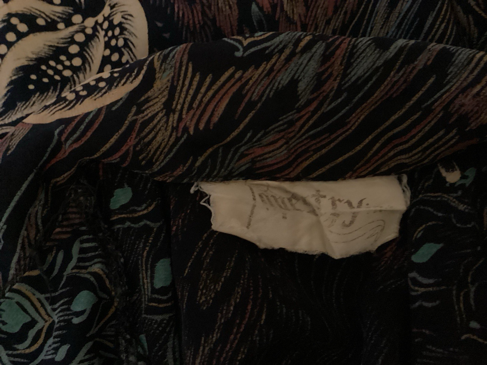 vintage 70’s floral silk crepe disco jumpsuit w/ blouse sz M