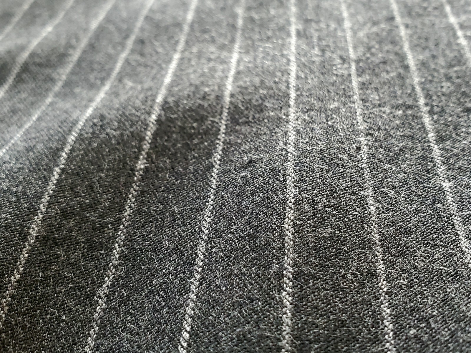 Vintage Gray Pinstripe Suit Blazer Sheath Dress Size 12P Laura Scott Y2K 2000s