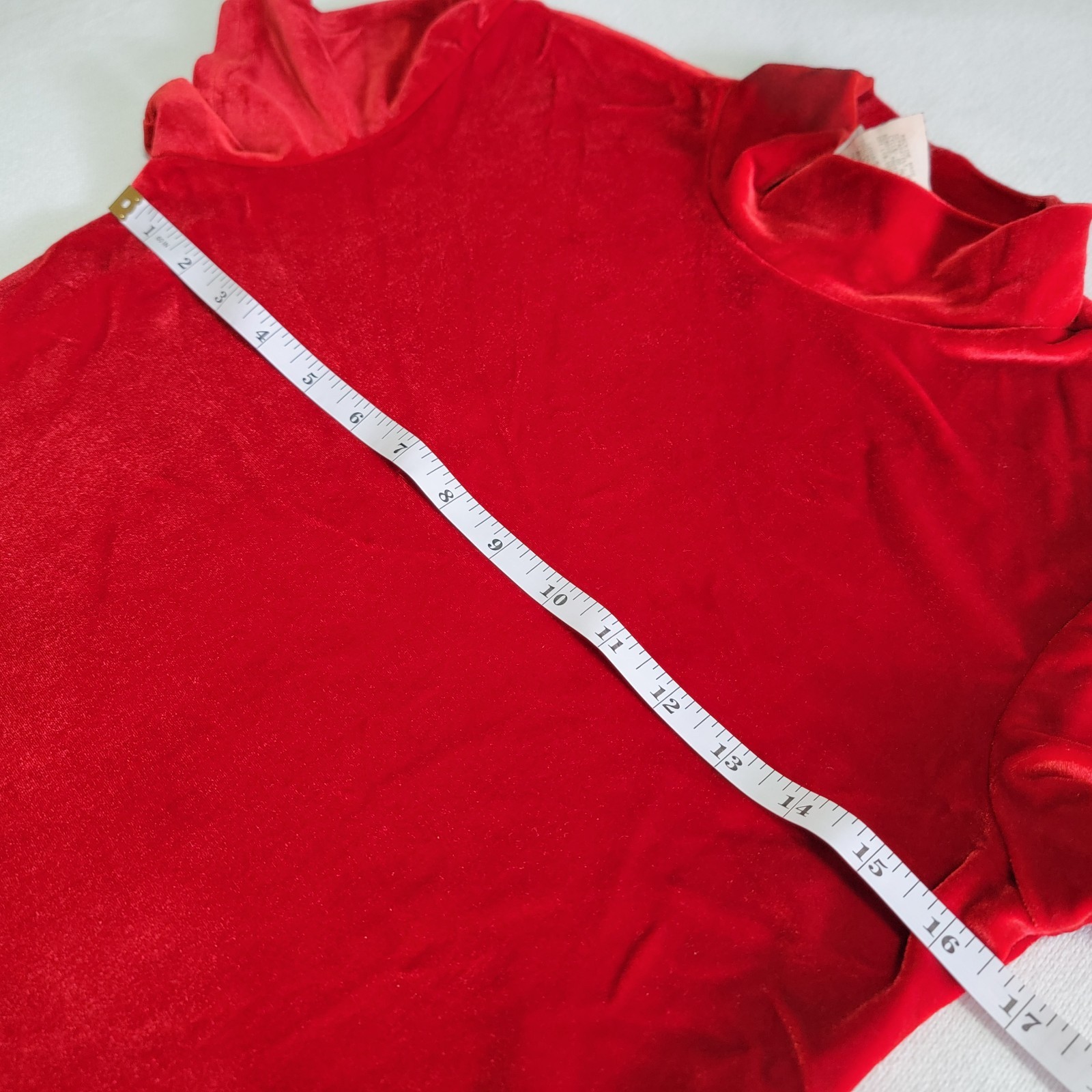 Vintage 1970’s You Babes Red Velvet Top Women’s Size M Made in USA