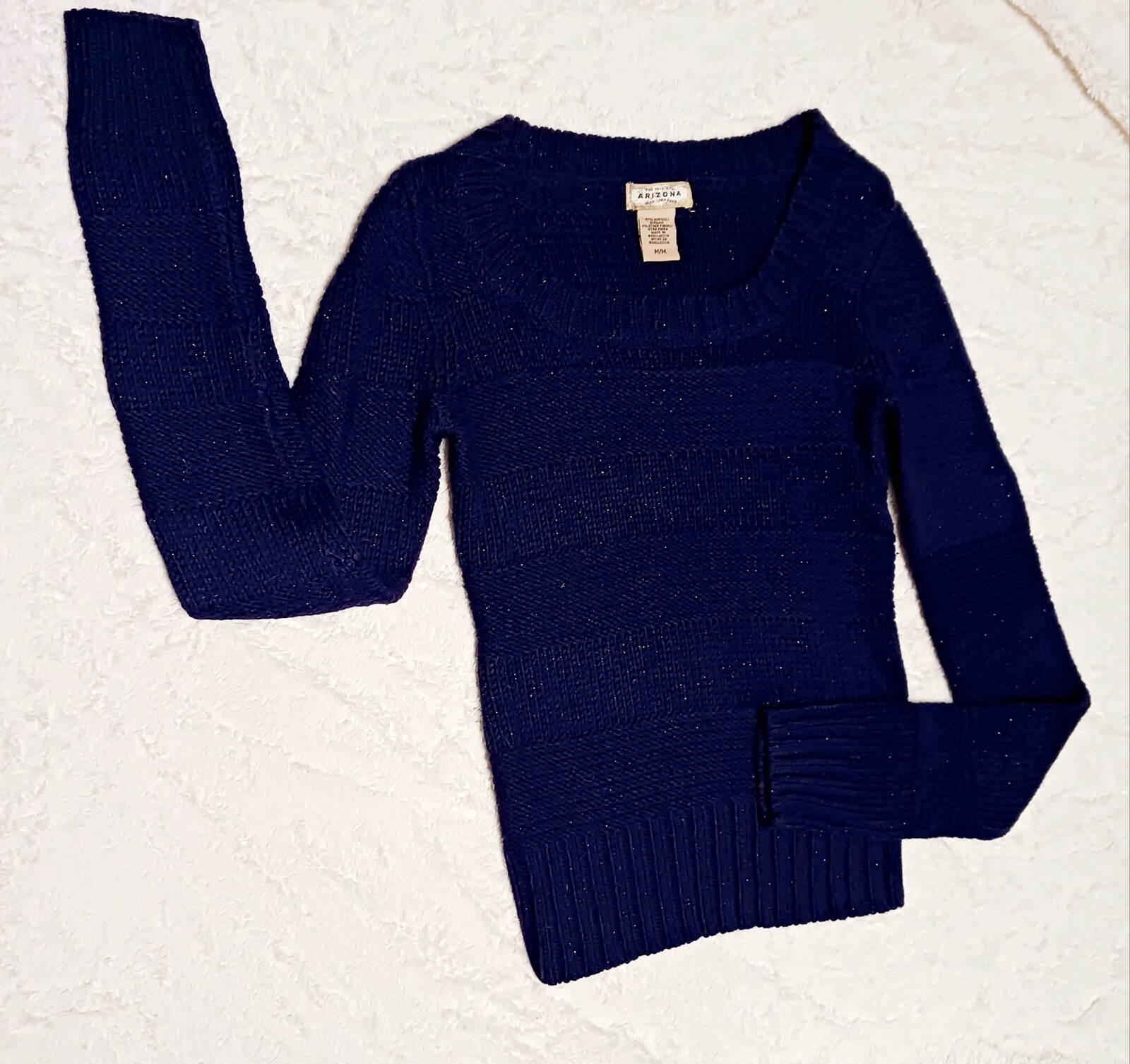 Arizona Jean Co.- Purple/blue Heavy Knit Sweater Sz M ( fits more like S)