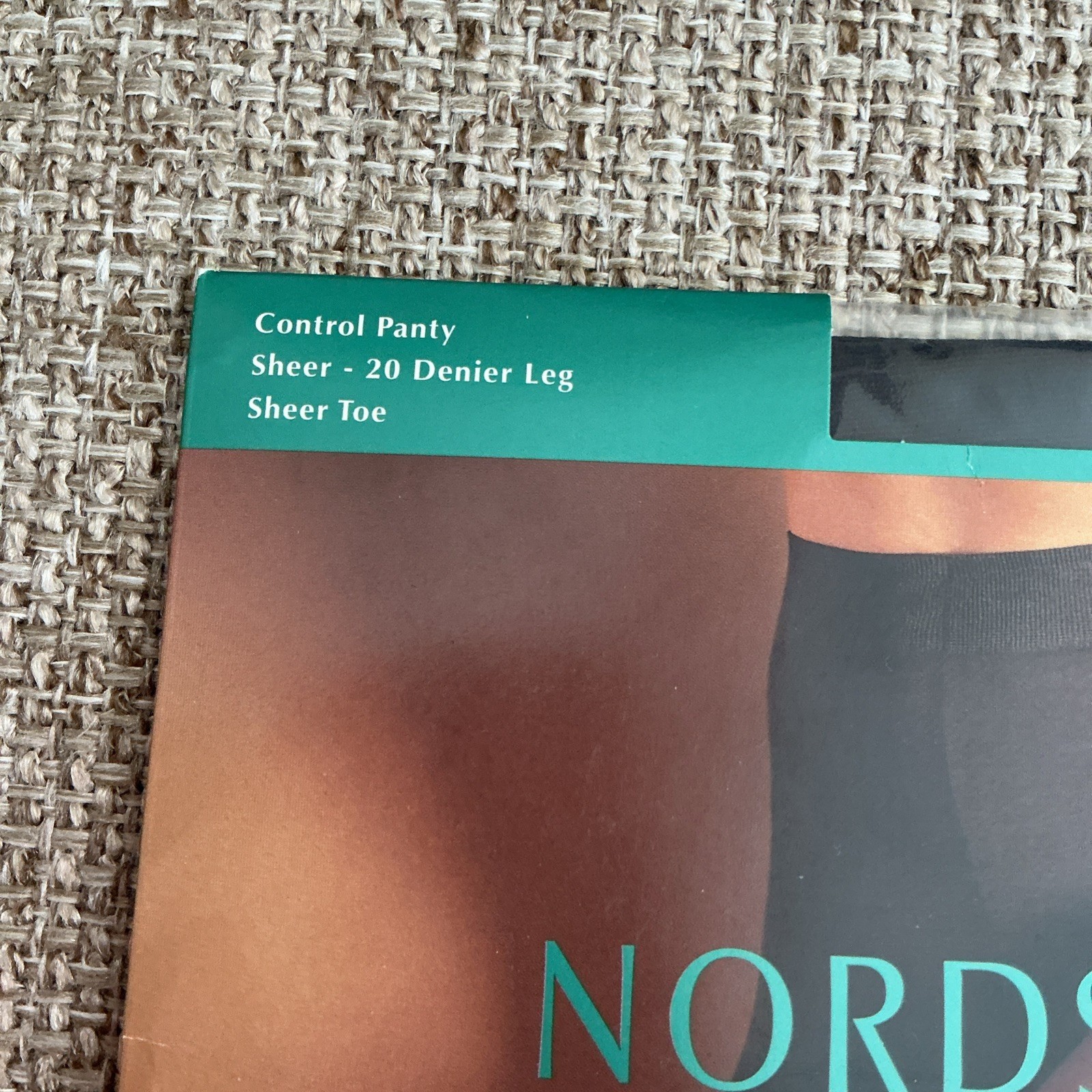 Vintage Pantyhose Rare Nordstrom Sheer Color Black Size B Sheer, Control,