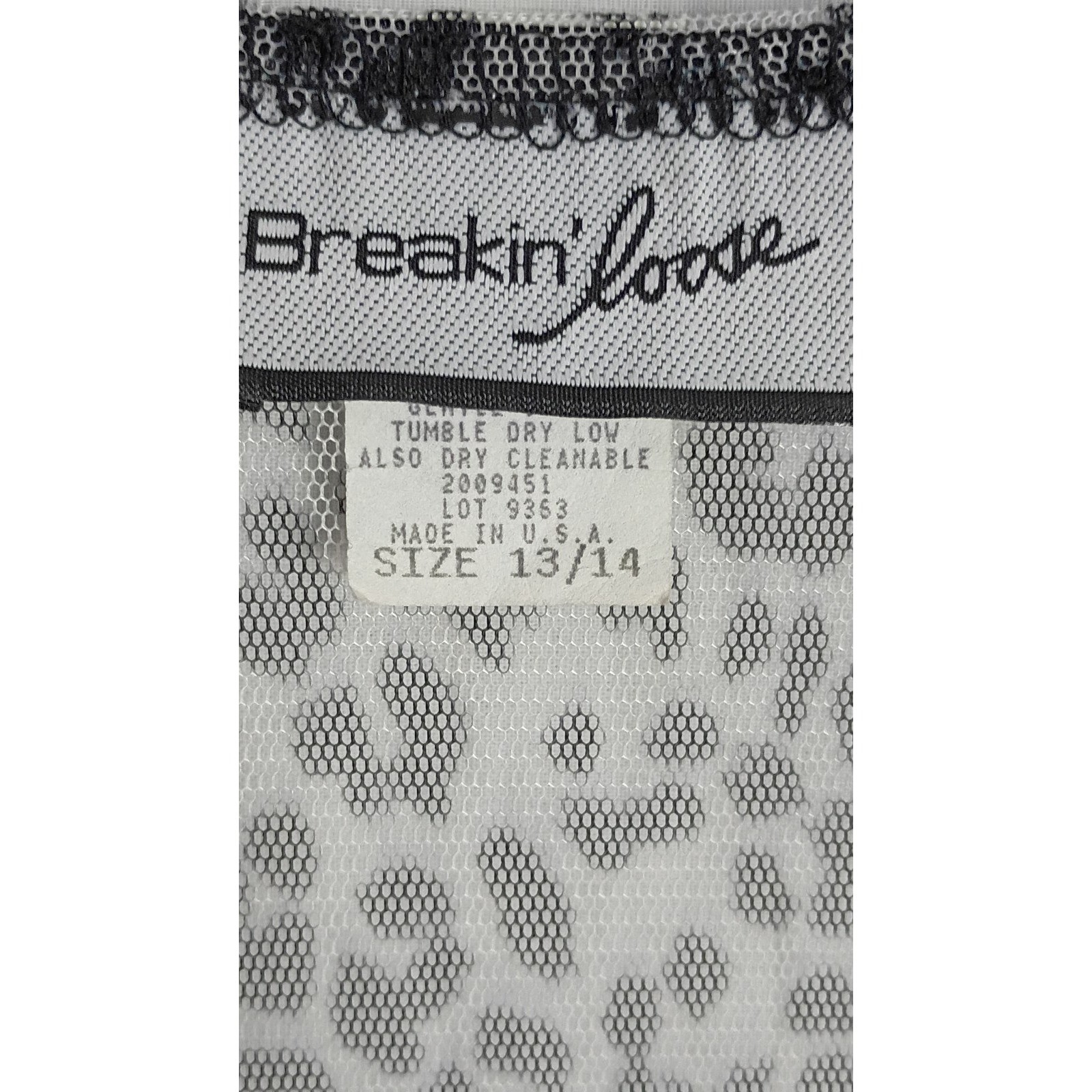Breakin’ Loose Vintage Womens Leopard Print Sheer Mesh Duster Cardigan Sz 13/14