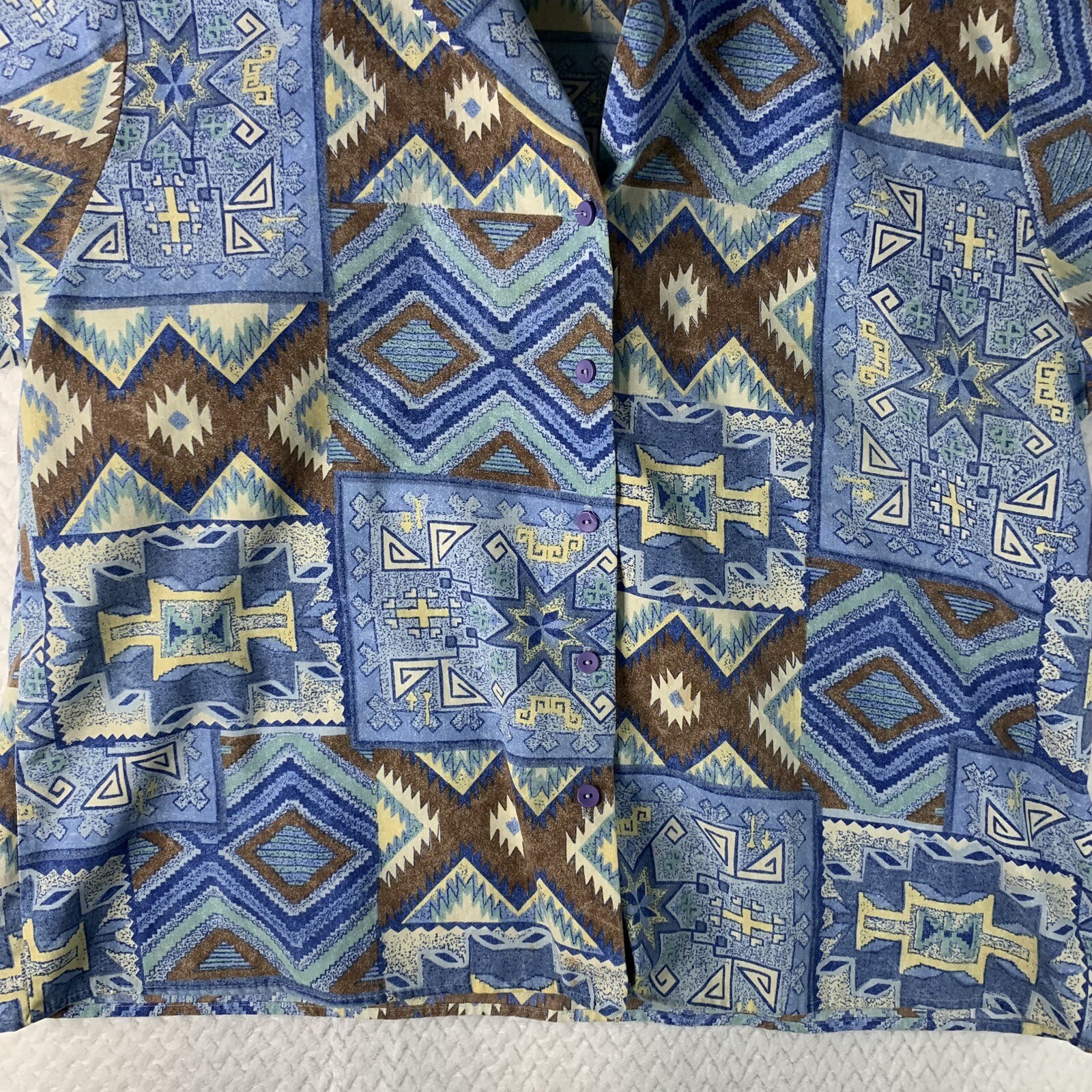 Vintage Act III Women’s Button Shirt Size 18W 38 Western Style Made In USA