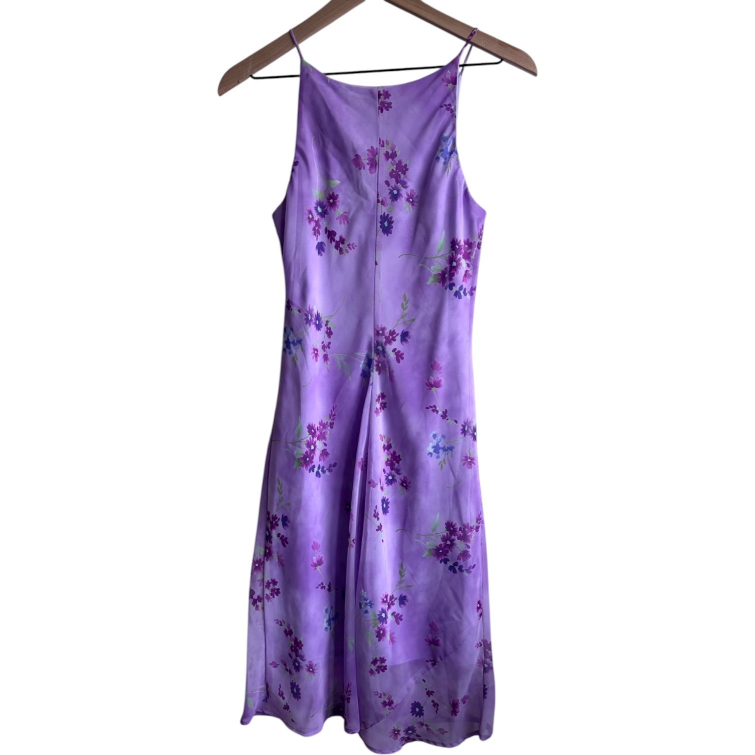 Vintage Steppin Out Pastel Purple Floral Dress Size 9/10 Cottagecore y2k