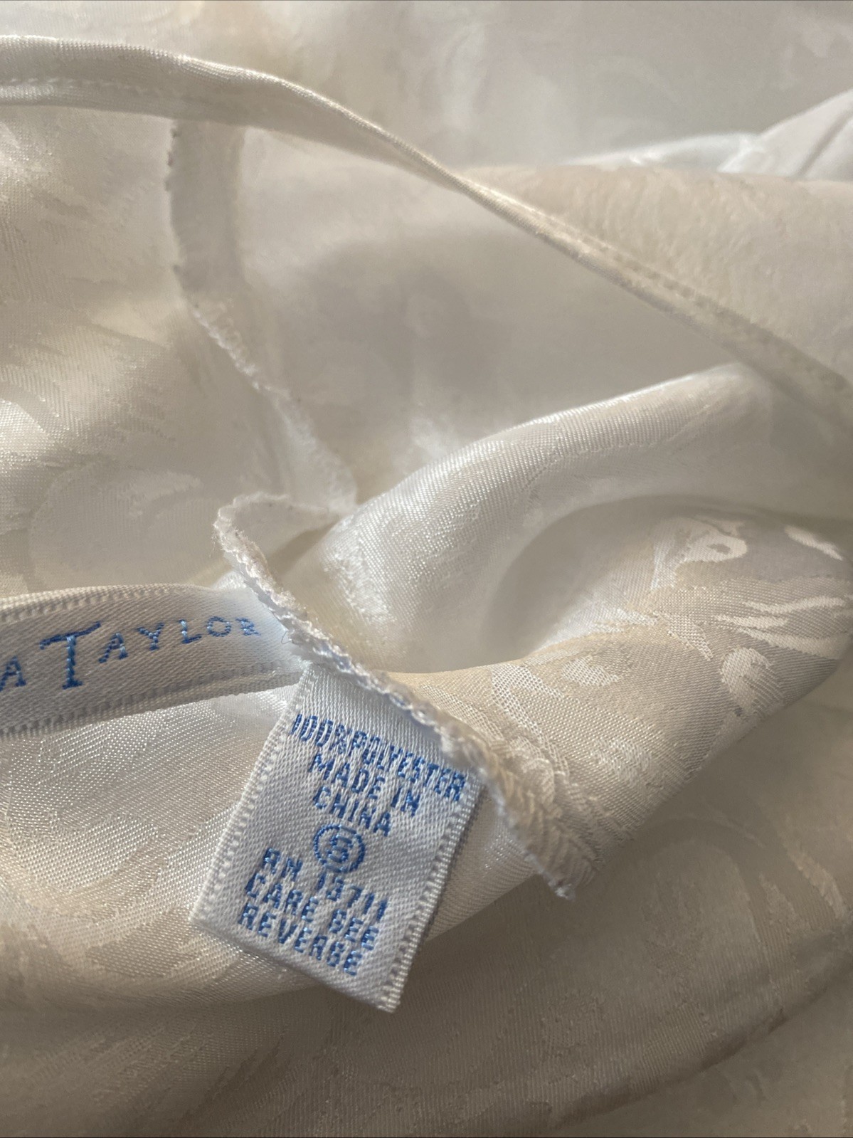 Erika Taylor Vintage Lingerie Nightgown White Small USA Made