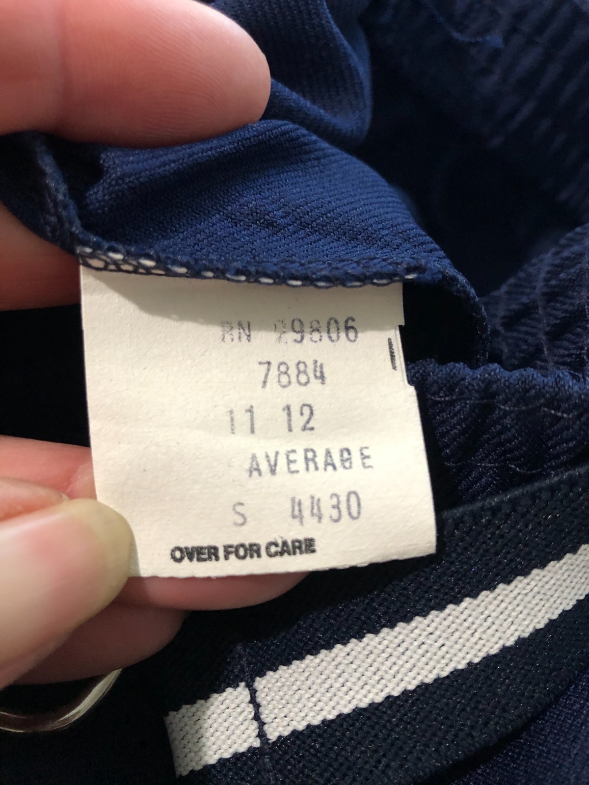 Vintage 70s Cantada Navy Blue Polyester Pants Size 28″-30″ Waist x 29″ Inseam