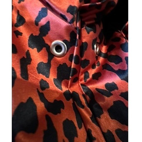 Vintage Mary McFadden Leopard Print Silk Jacket Made in USA Size M