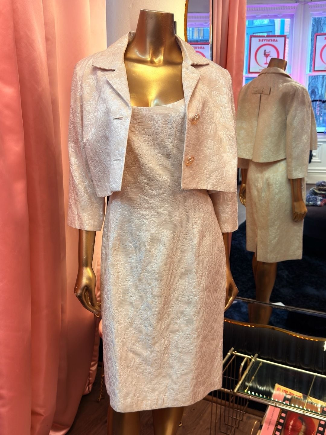 Maggie London Two Piece 1950s/60s Style Wiggle Dress With Matching Cropped Jacke
