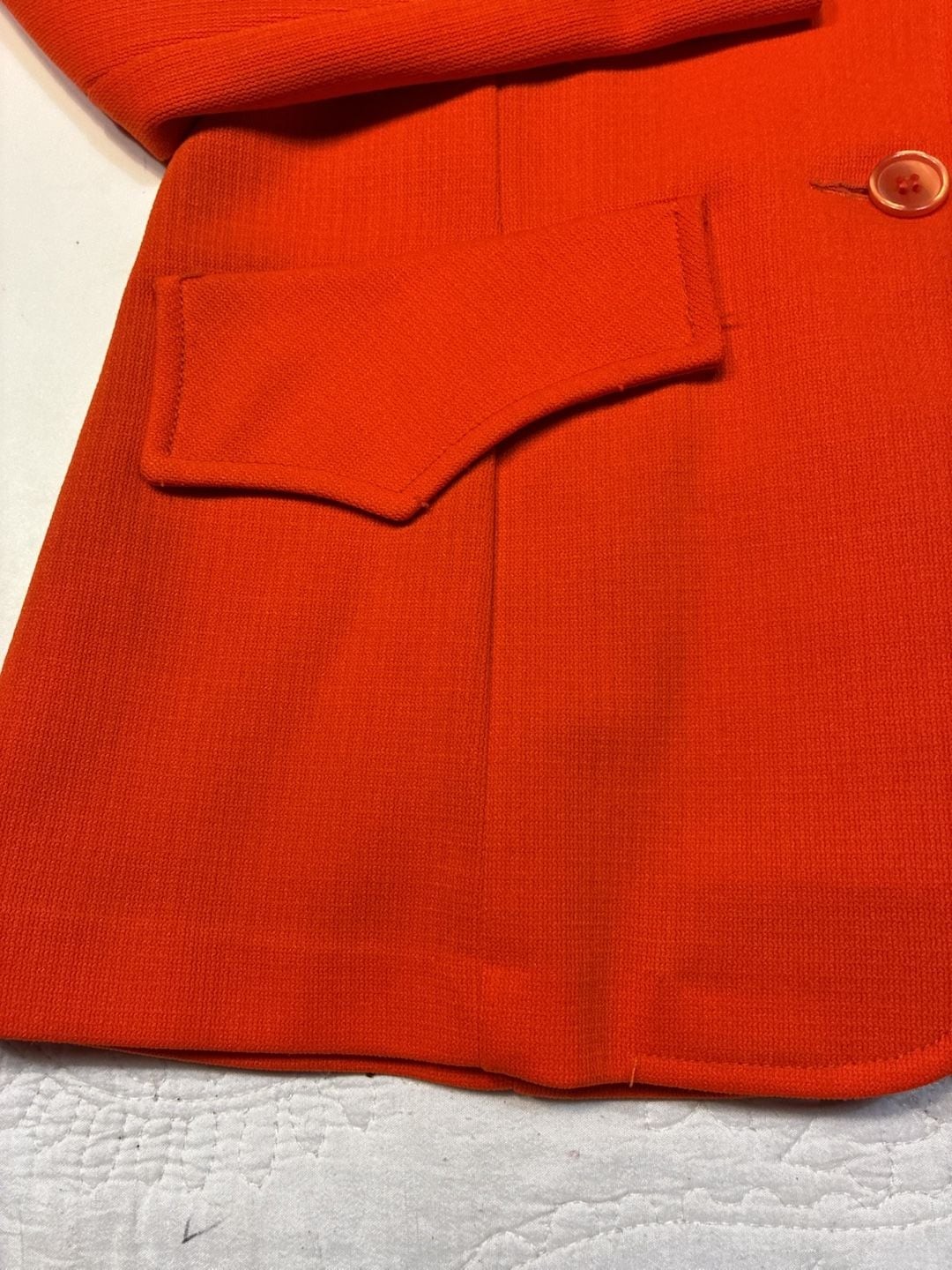 Vintage 1970s Prior Westerns Denver Orange Blazer Jacket