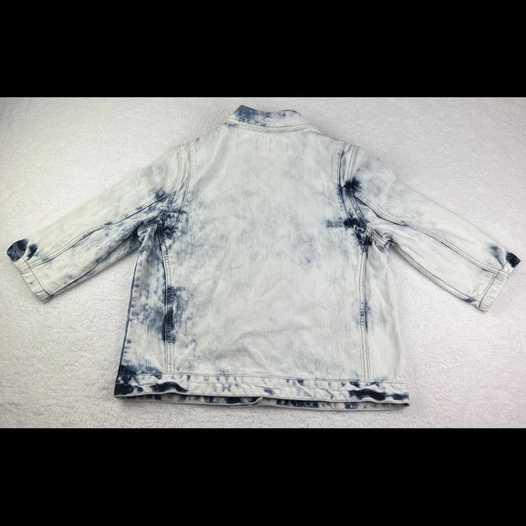 Retro Canyon River Blues Jacket Womens Size XL Stone Wash Casual Denim