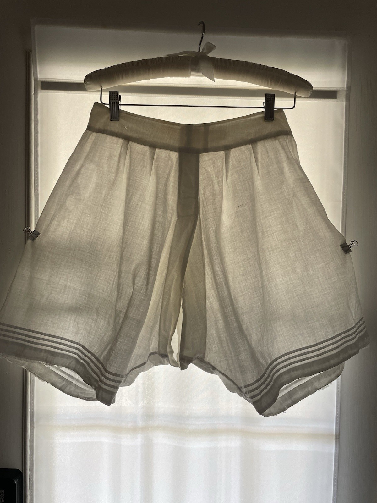 Rare Antique Split Bloomers Victorian Edwardian Undergarments Late 1890s Size S