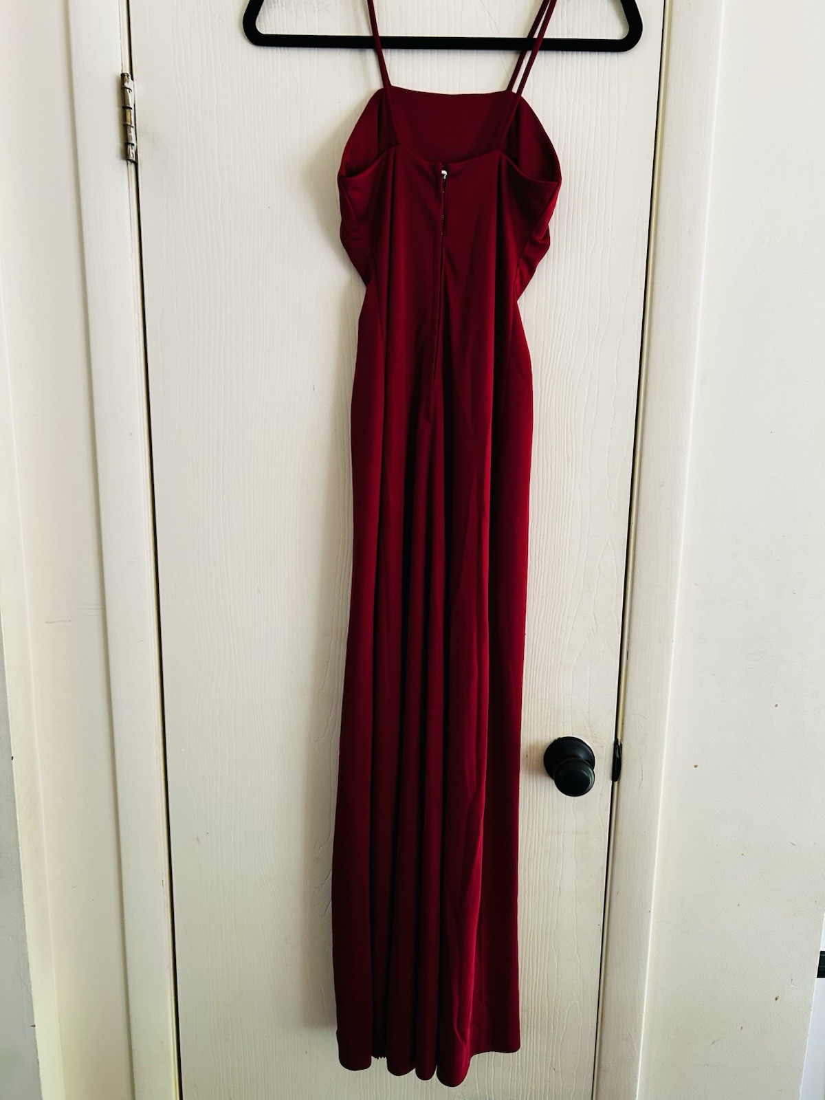 VTG 70s Handmade Disco Grecian Goddess Maxi Slinky Disco Dress XS