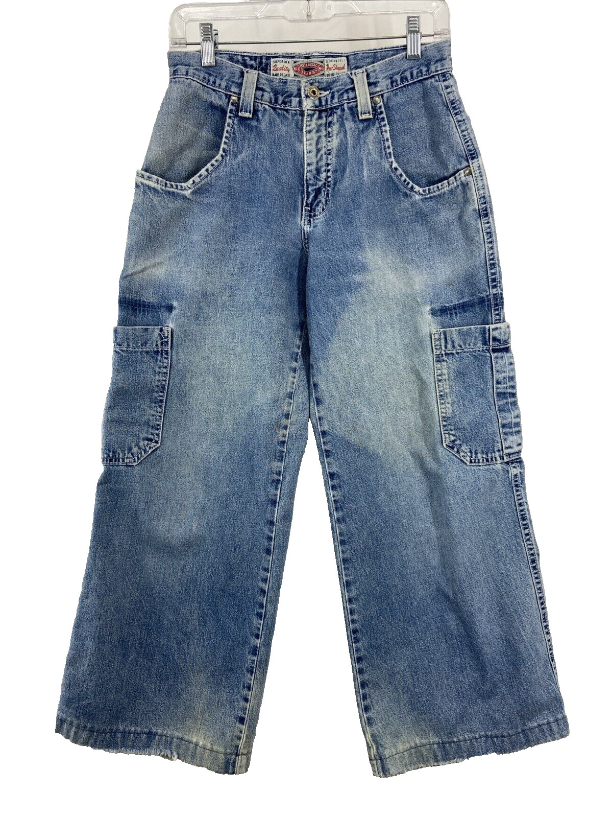 Vintage Hydraulic Jeans Women’s Size 27″x26.5″ Cargo Wide Leg Baggy Streetwear