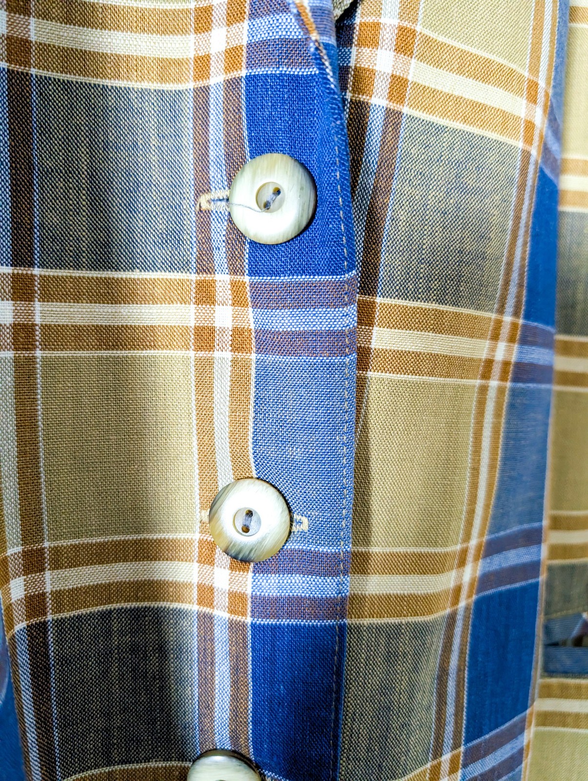 Vintage 90s Barry Joseph Plaid Blazer Jacket Made In Australia Size 18