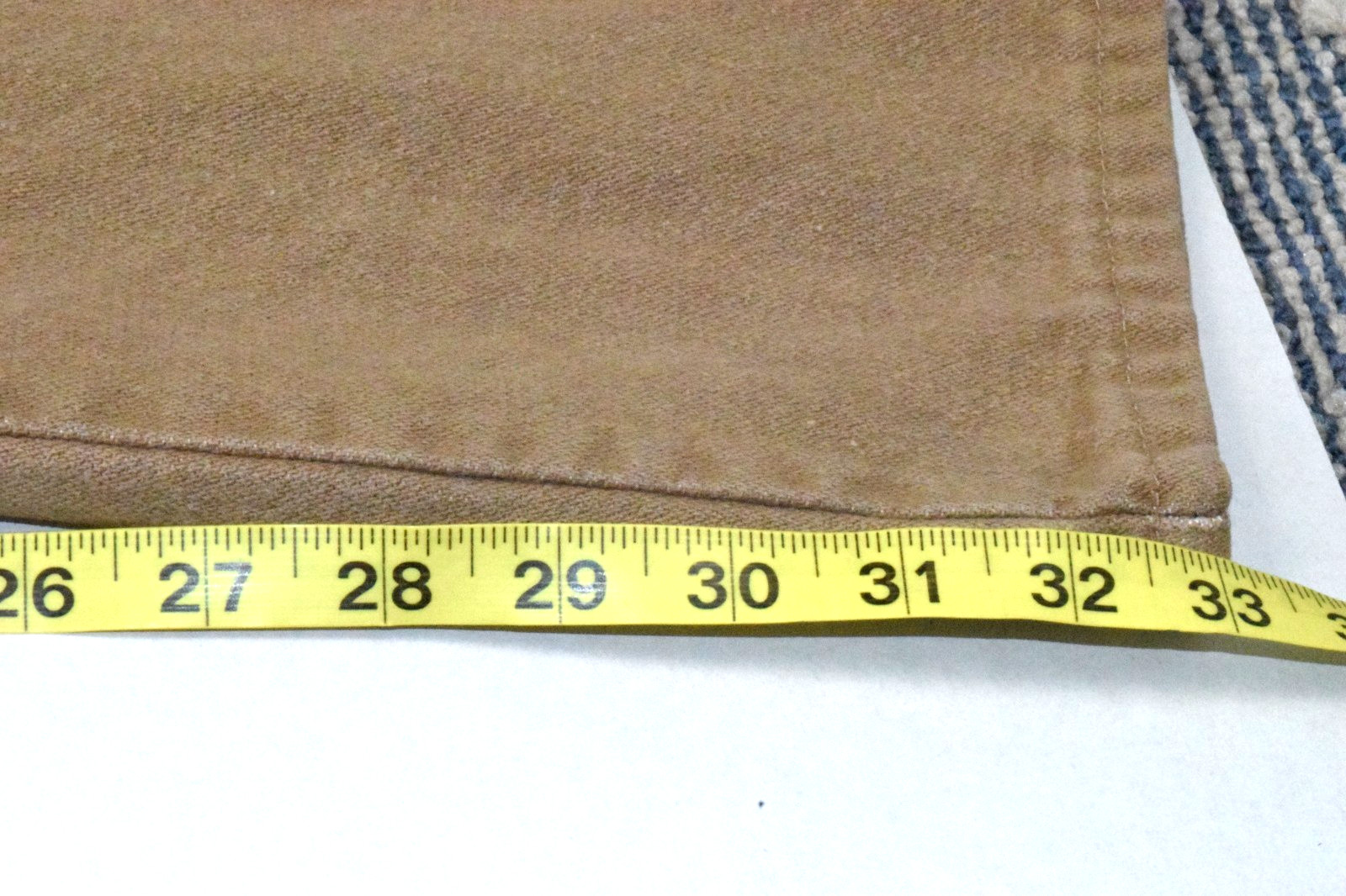 Vintage Wrangler Jeans W30 L33 80s Tan Riveted High Waist Straight Leg Made USA
