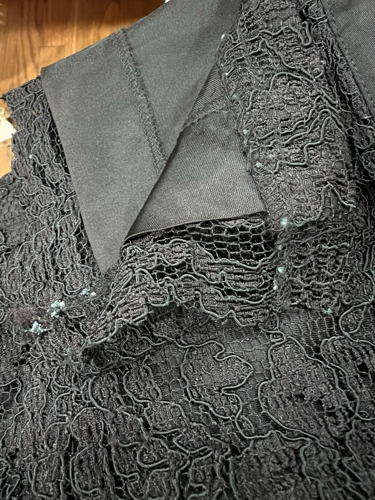 Vintage Expo Nite Black Lace Dress Cold Shoulder Size 6 See measurements