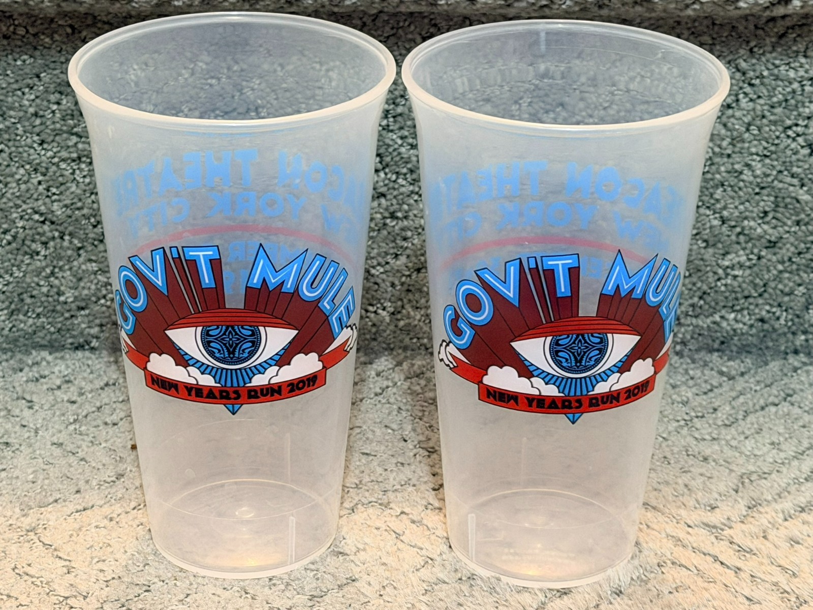 Gov’t Mule New Years Beacon Theater 2019 Plastic Pint Cups