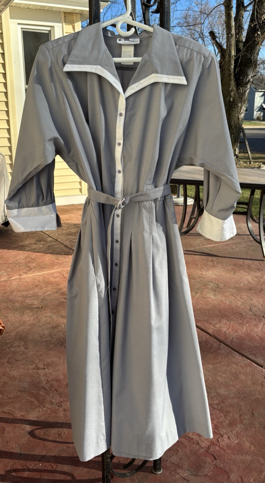 Vintage Retro Rosie The Riveter Diner Waitress Uniform Dress