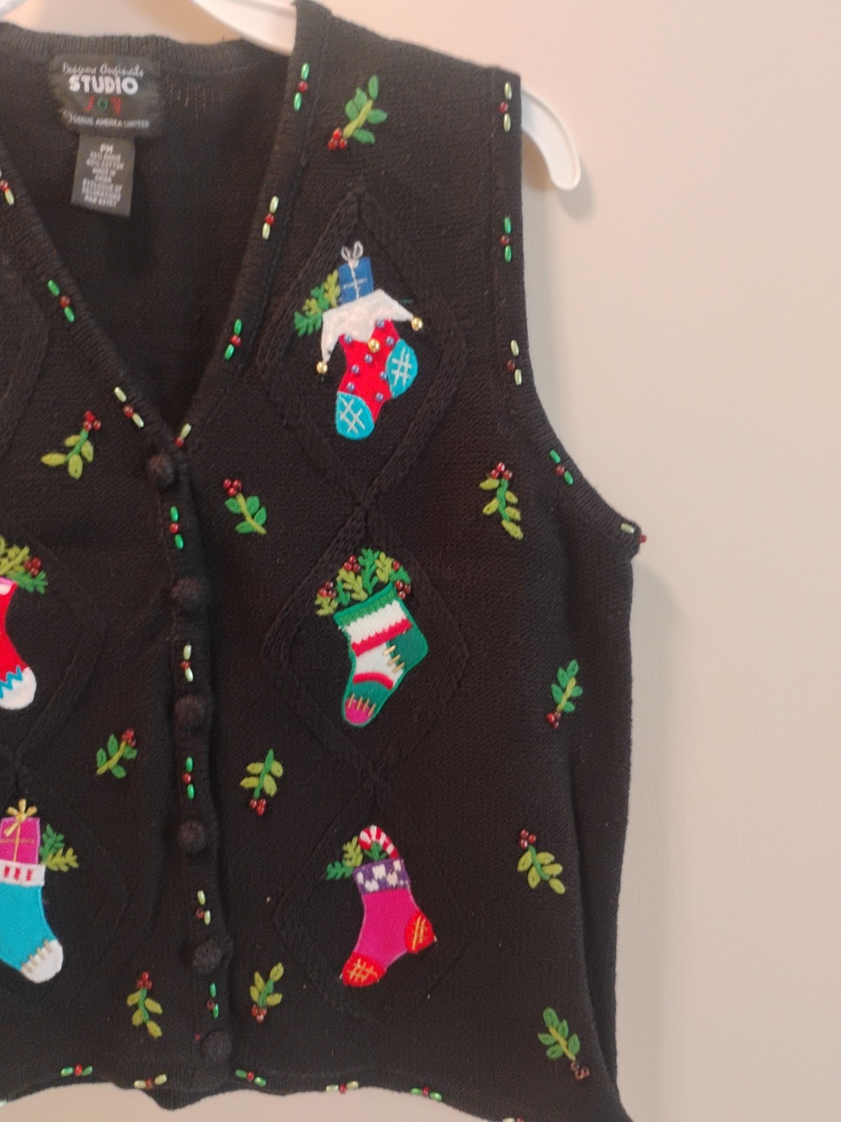 Designers Originals Studio Joy Christmas Sweater Vest Lot Of 3. Size PM. 'Ugly’