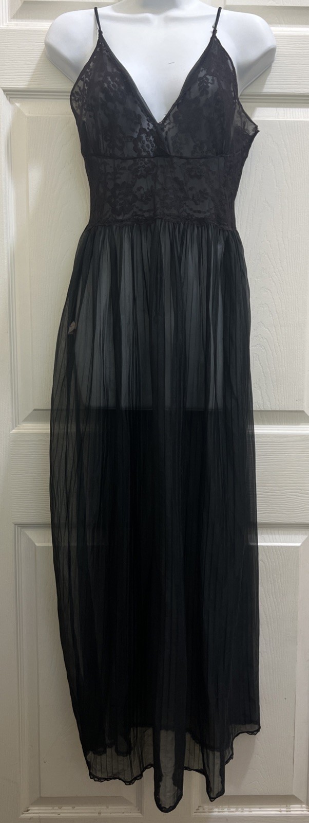 Vintage sheer chiffon nightgown by Intime of California #2710