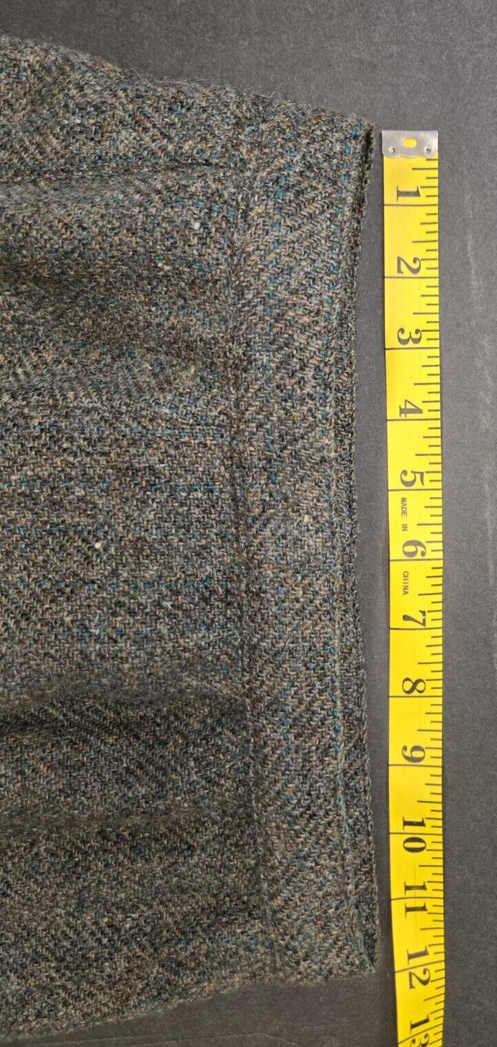 New Era Wool Pencil Skirt Green-Grey Size XS/S Adjustable Vintage