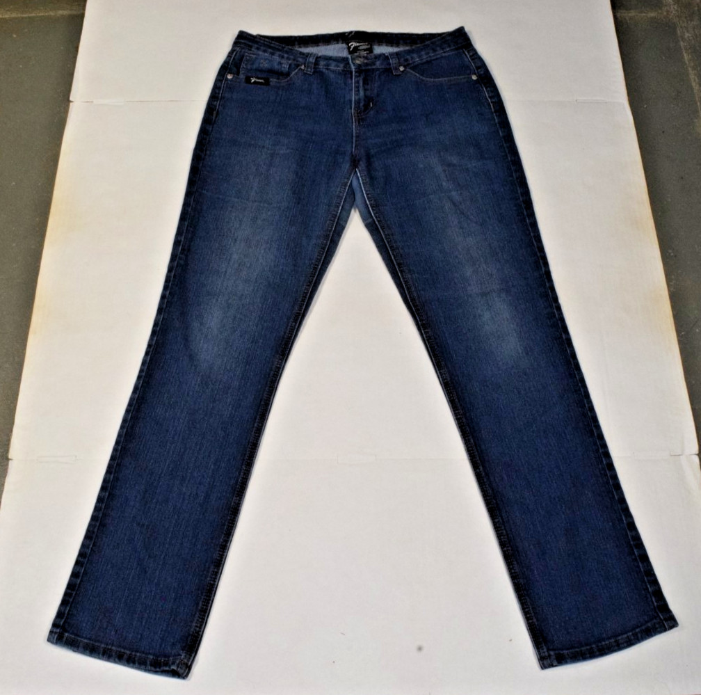 Vintage Womens Jeans Flavour by Bubblegum 90s 32 X 31 Blue Straight Leg Stretch