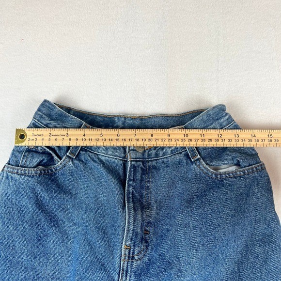 Gitano High Waisted Mom Jeans Womens 10 Petite Blue Excellent Vintage 90s Taper