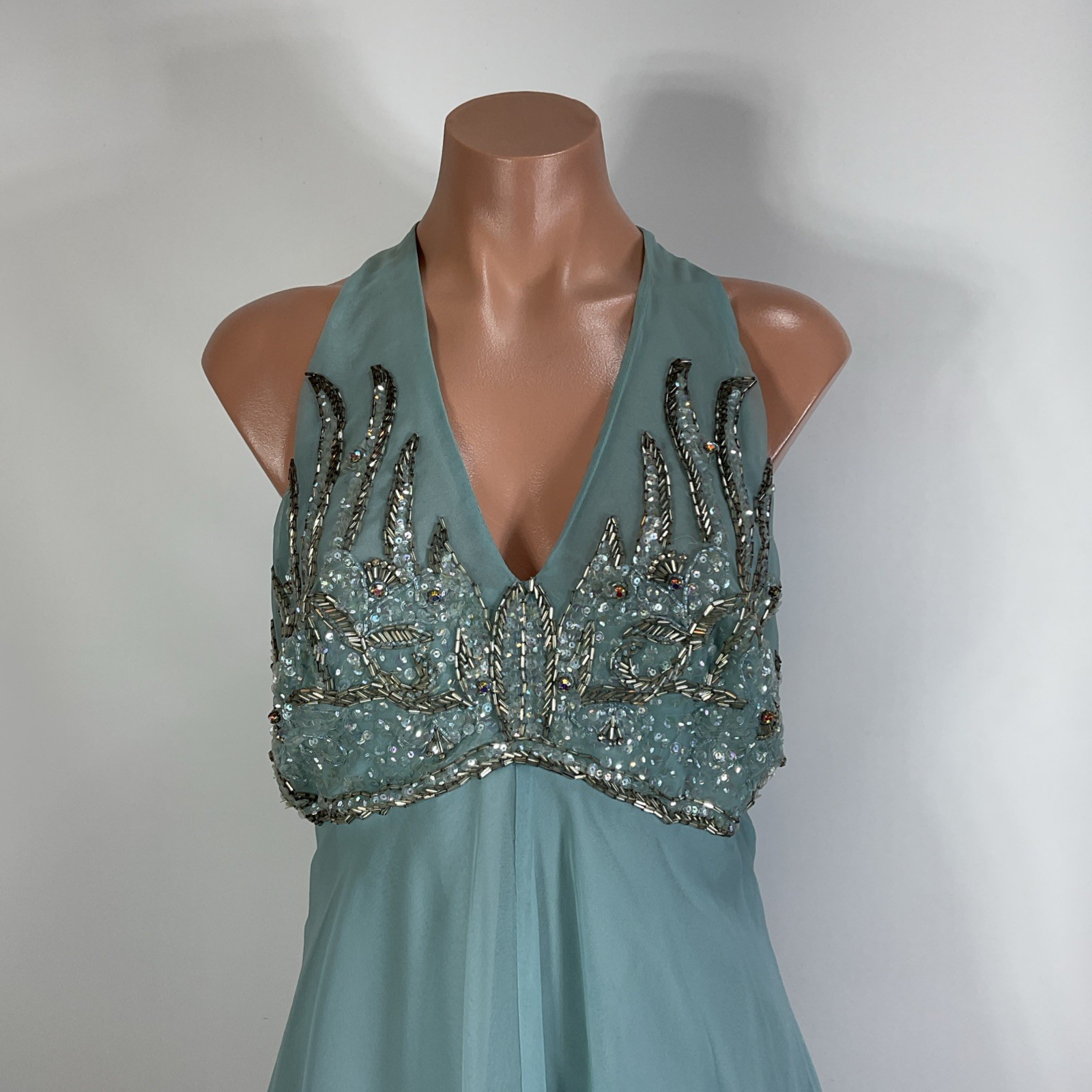 Vintage 1960s Jack Bryan Beaded Evening Cocktail Dress Style 5440 Size 12 NEW!