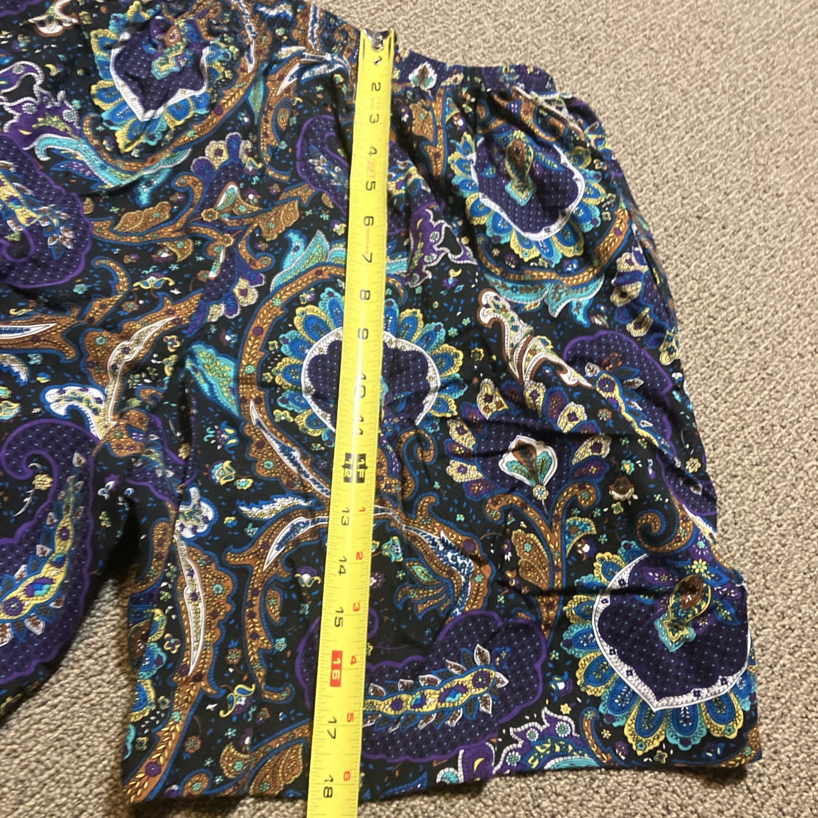 TUMBLEWEEDS Vintage 90’s Rayon Floral Filigree Patterned Skirt Shorts Medium
