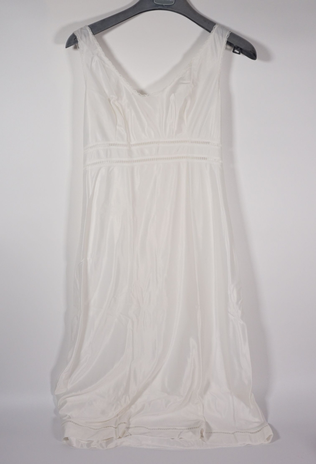 Vintage Rösch Creation Damen Unterkleid Nachtkleid Dessous weiss Gr. 40 mit OVP