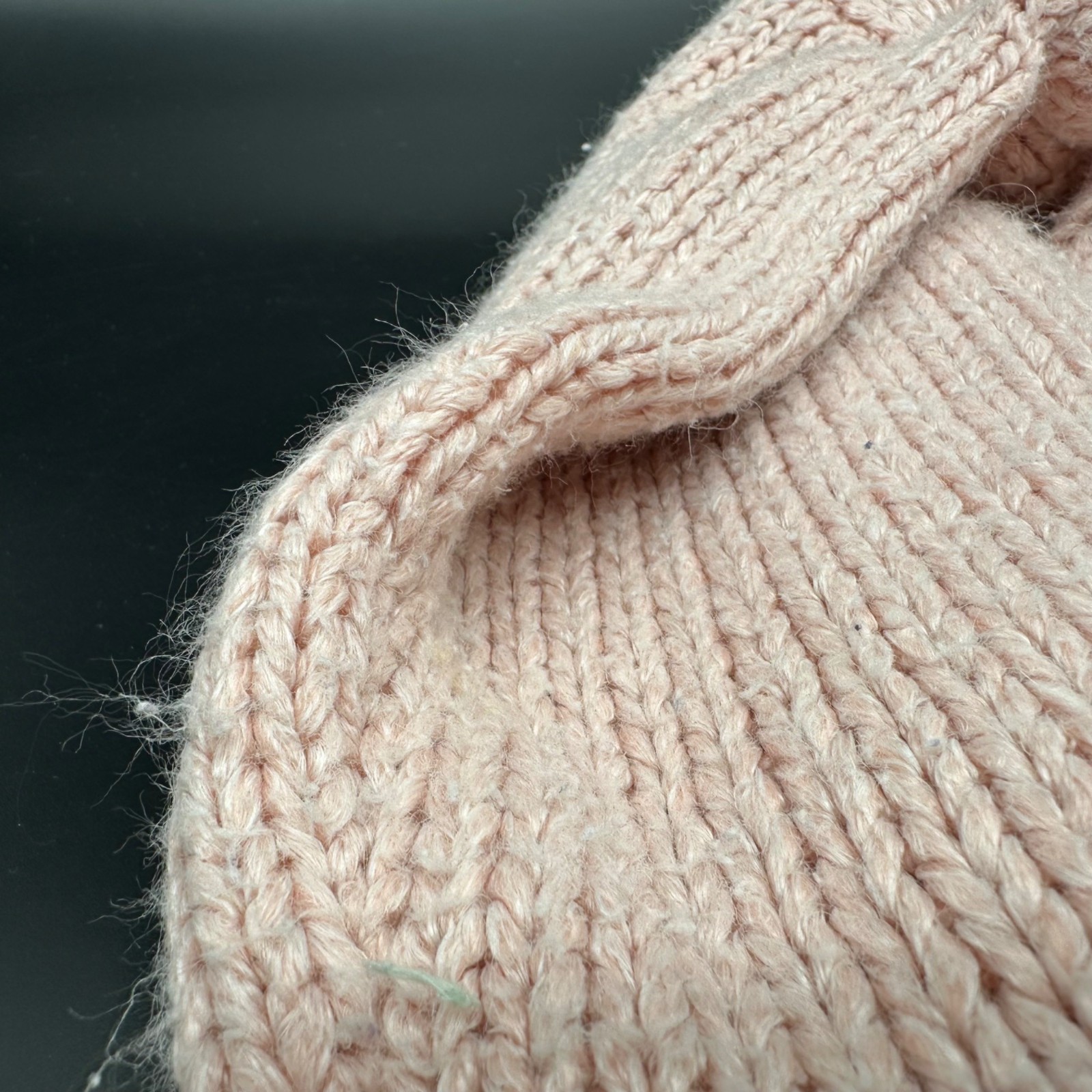 Vintage Pink Cable Knit Sweater Small Currants Hand Loomed Cottage 1980s Korea