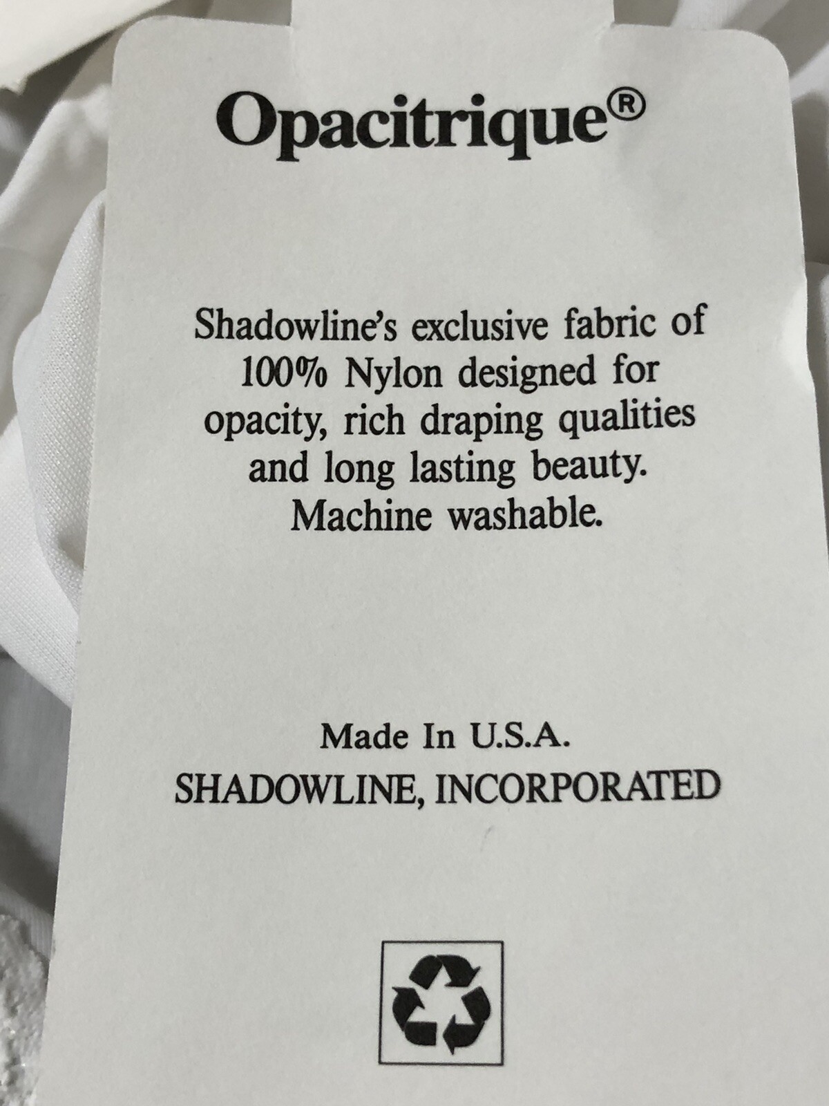 Vintage Full Slip Size 34 SHADOWLINE White Lace Nylon NOS