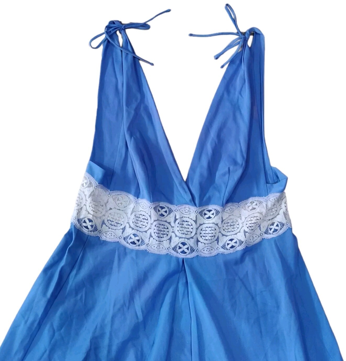 Claire Sandra Lucie Ann Beverly Hills Blue Night Gown Dress NO SIZE