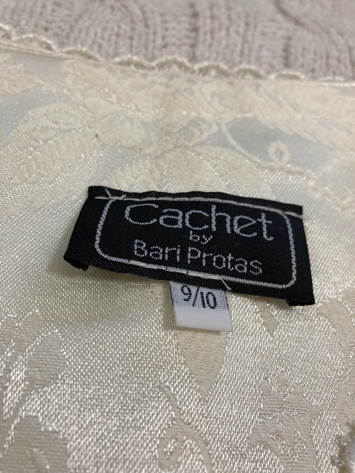 Vintage Cachet By Bari Protas 80s Victorian Tapestry Puff Sleeve Bridal Jacket