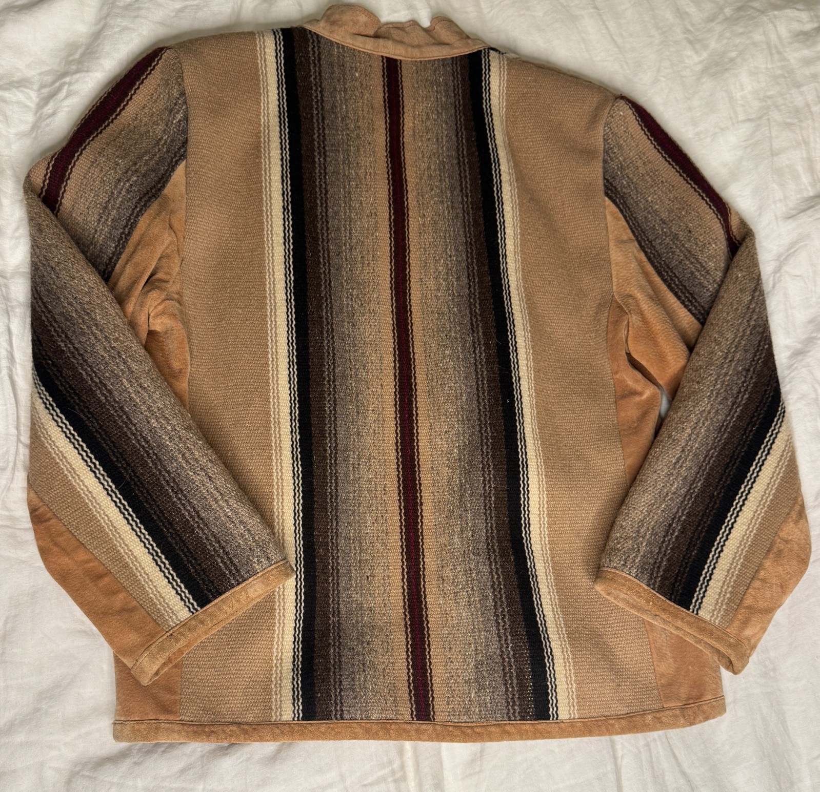 Vintage – Lily of the West – Sedona Arizona – Blanket Jacket – Wool and Suede