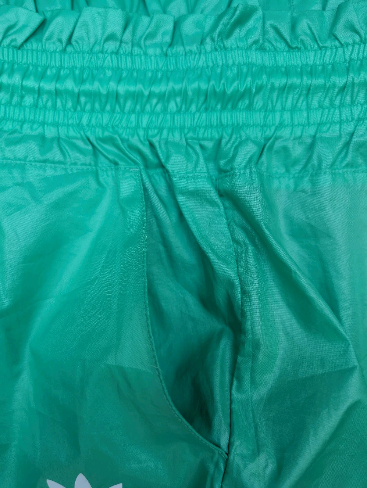 Adidas Glanz Shorts Running Womens Gym Running Sprinter 34 Retro Green Casual
