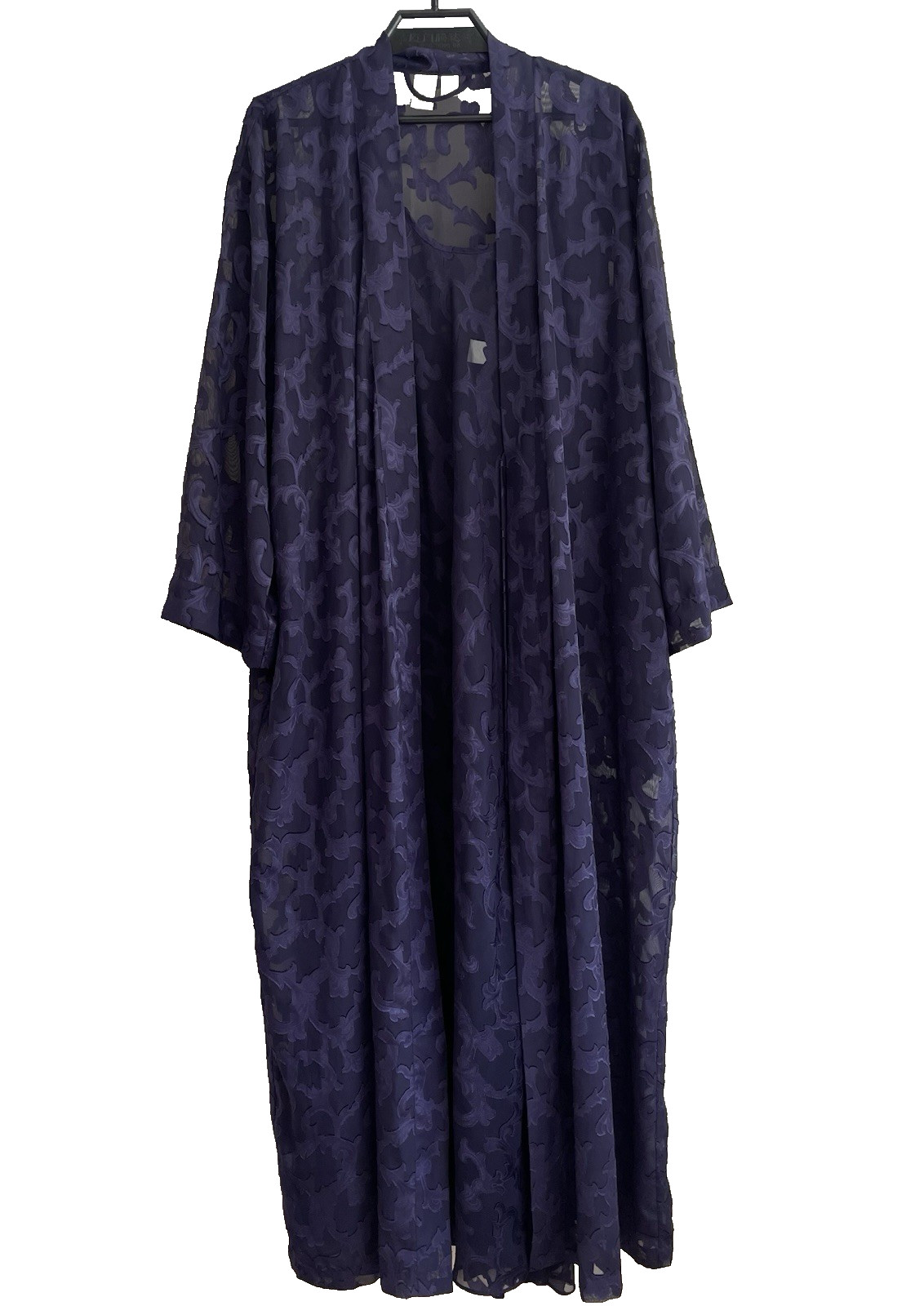 Vintage Victoria’s Secret Purple Lace Nightgown and Robe Set Womens Size Medium