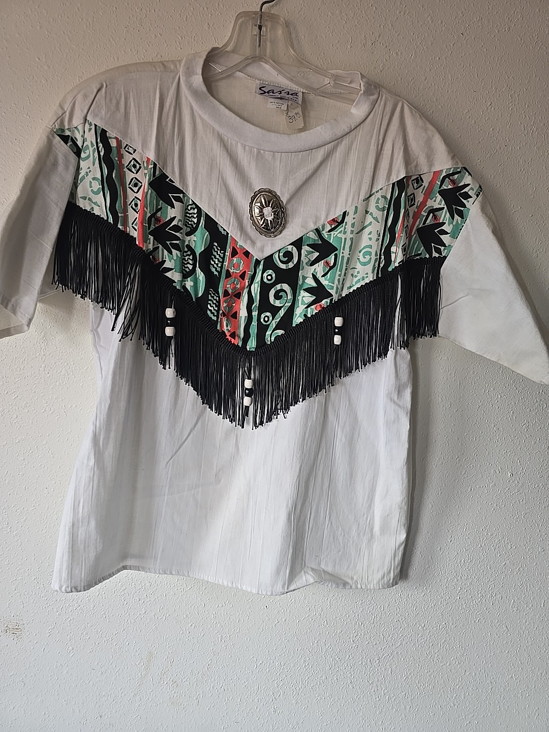 Sassa Vintage Western Tshirt With Fringe