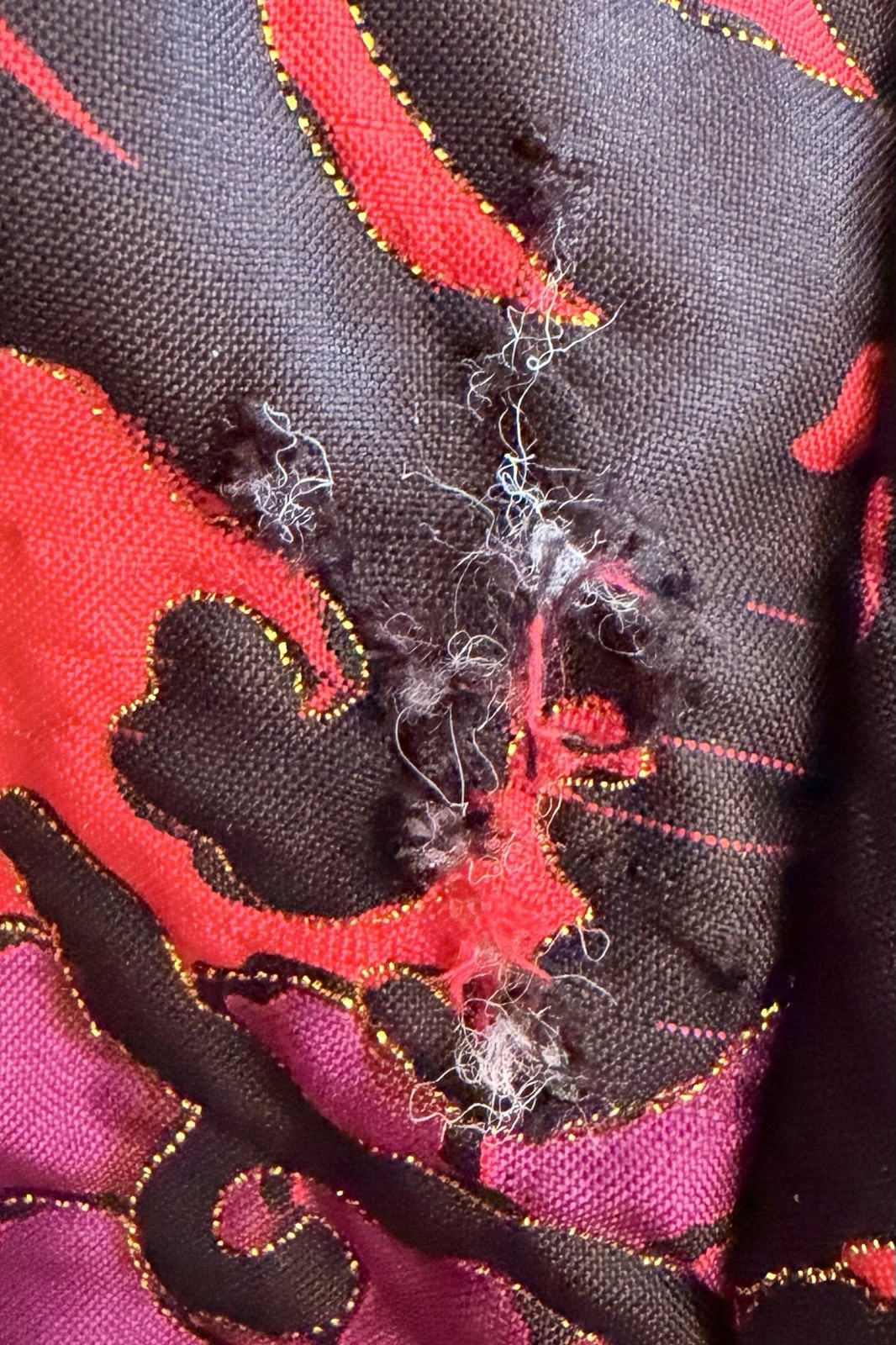 VTG 80S SILK QUILTED FLORAL BERGDORF GOODMAN CROPPED BOLERO JACKET