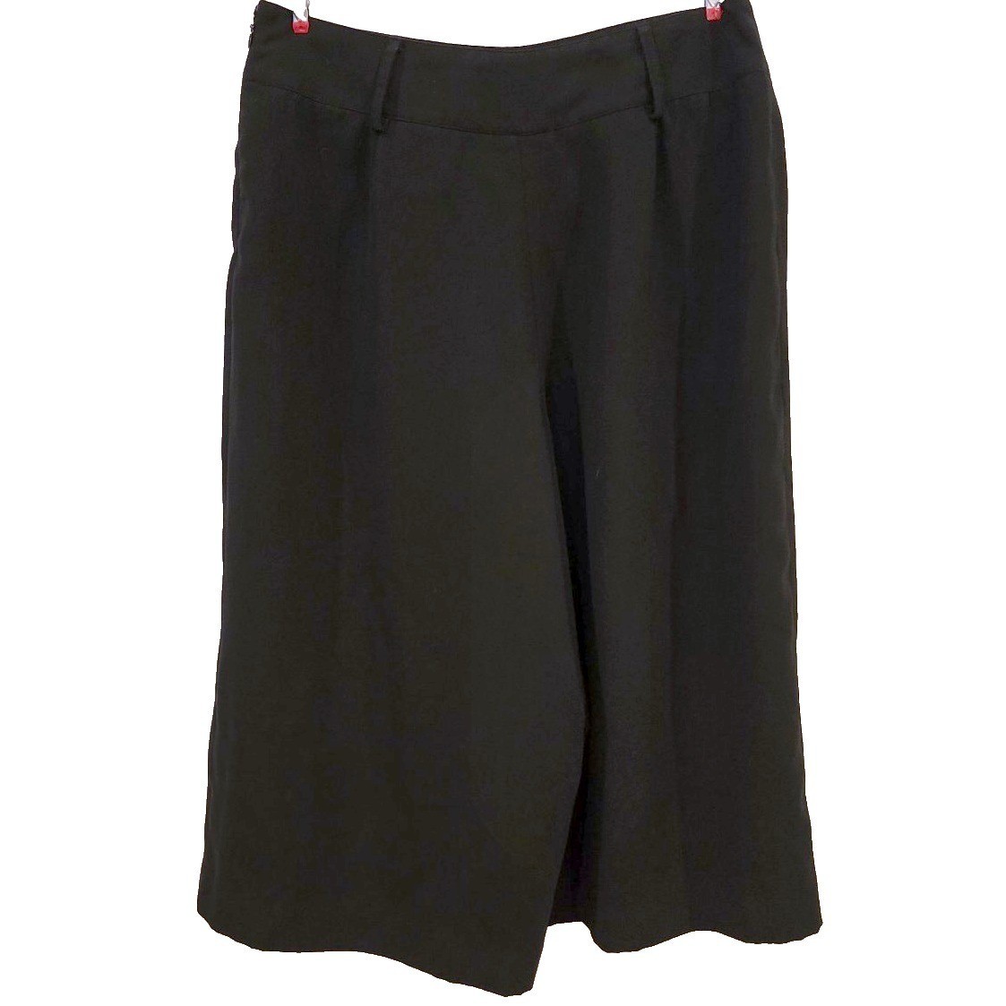 VTG 2000s Worthington Culottes Pants Womens 10 Black Gaucho Wide Leg Crop