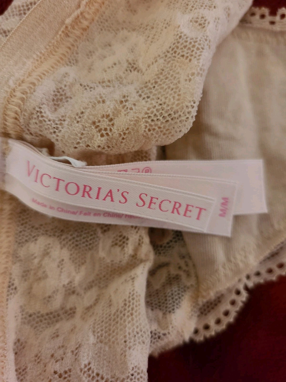 Vintage Victorias Secret Lace Low Rise Bikini
