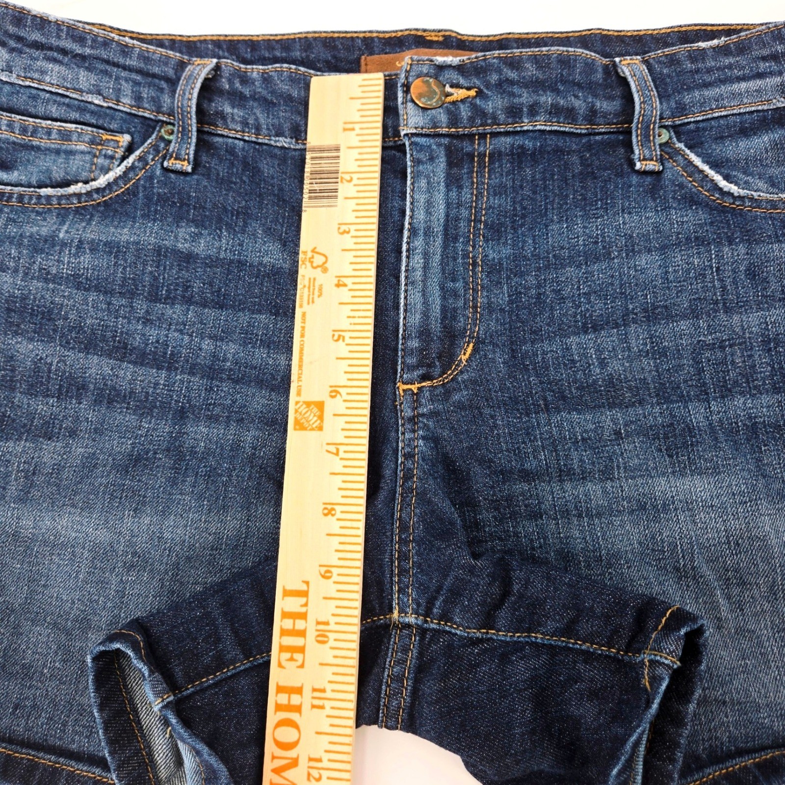 Joe’s Jeans Jorts Vtg Darla Denim Shorts Dark Wash Mid-Rise Size 32 Fits 16/18