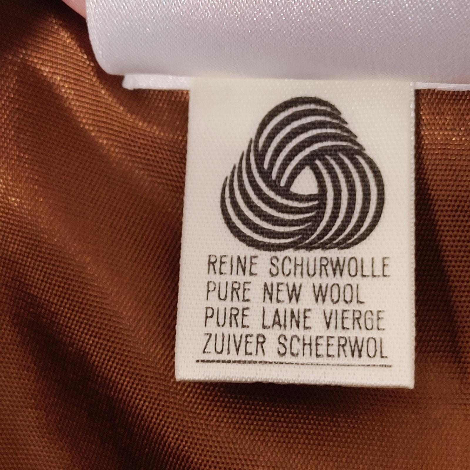 Mondi Vintage West Germany Pure Wool Pleated Skirt Camel Brown Sz 42 (31″ Waist)