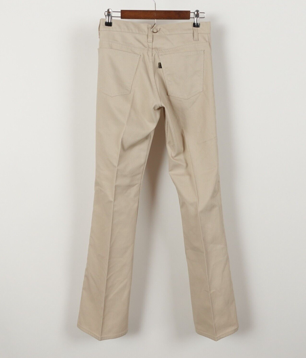 Vintage 70s Levi’s Women’s Sta-Prest Flared Pants Size 29×34 Ribbed Talon Zip