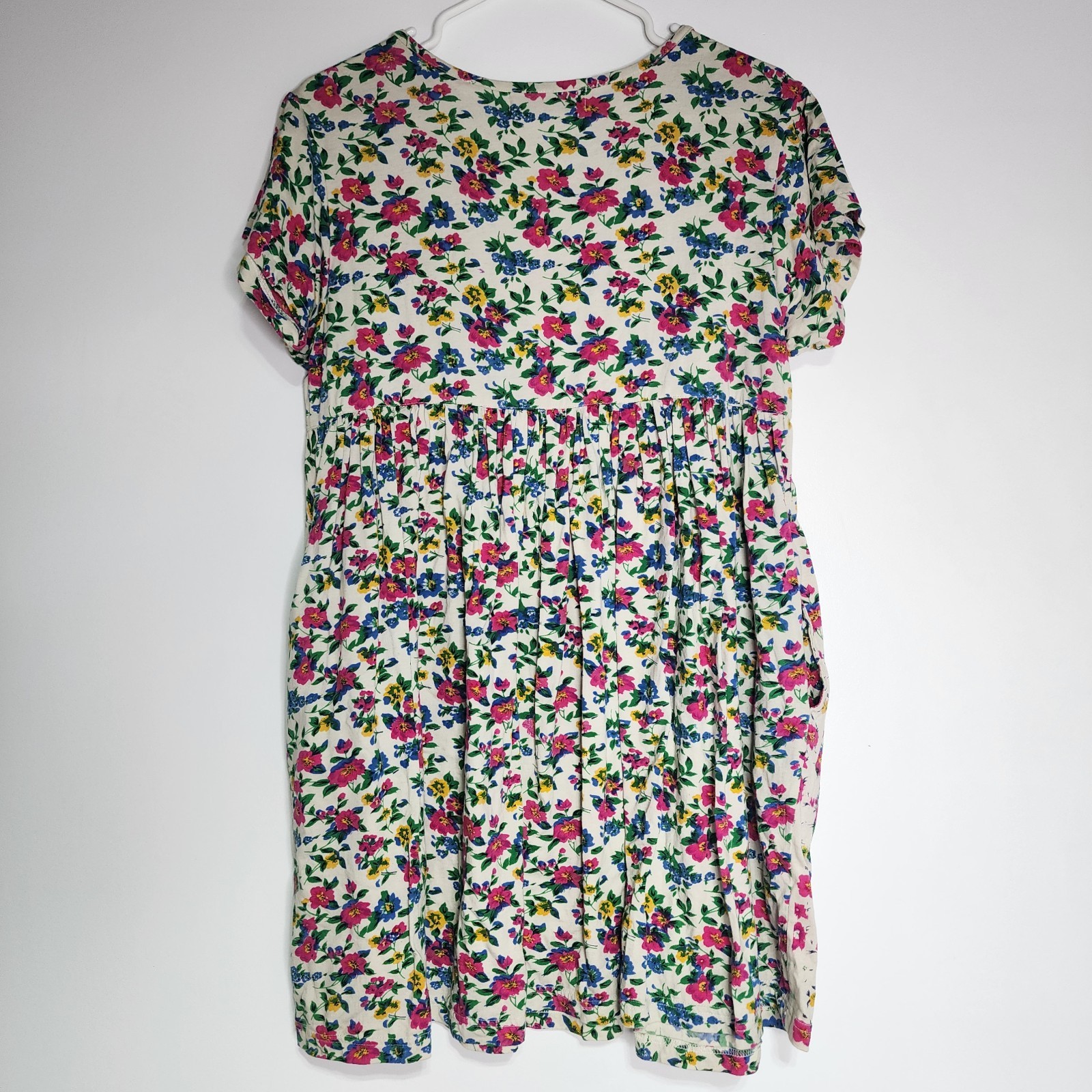 Vintage Erika Taylor Intimates Floral Dress 100% Cotton Size Small